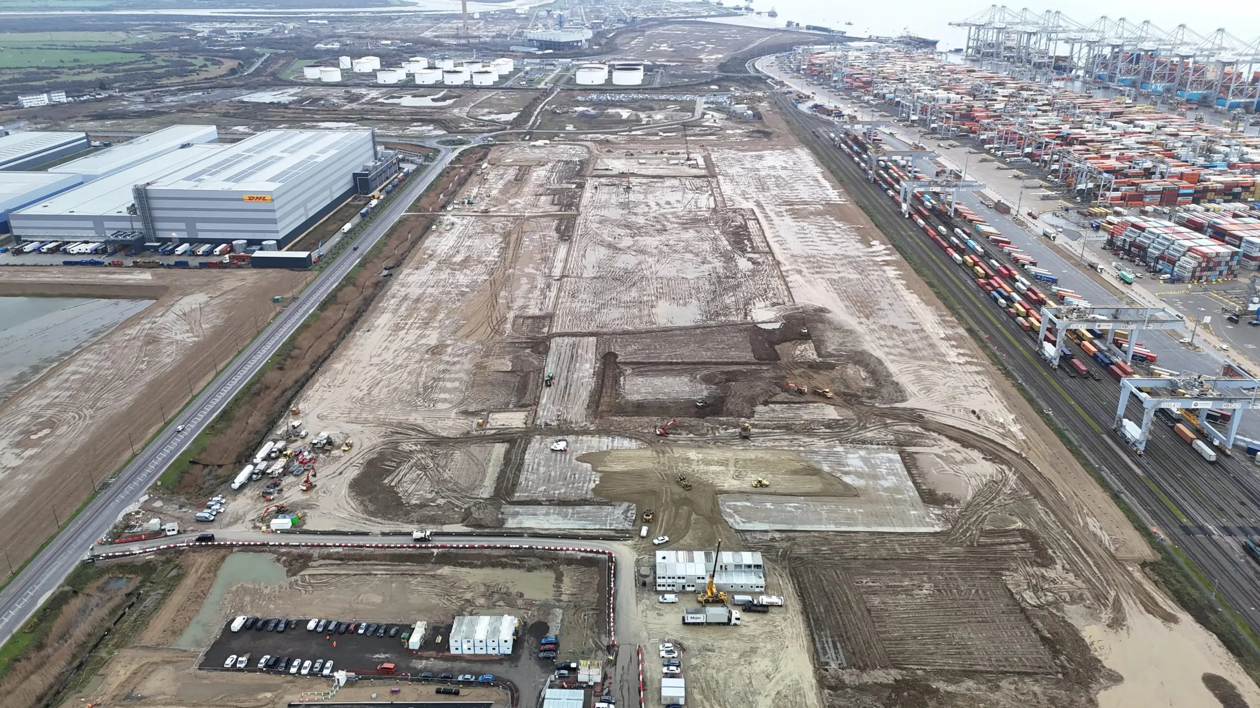 drone view of project